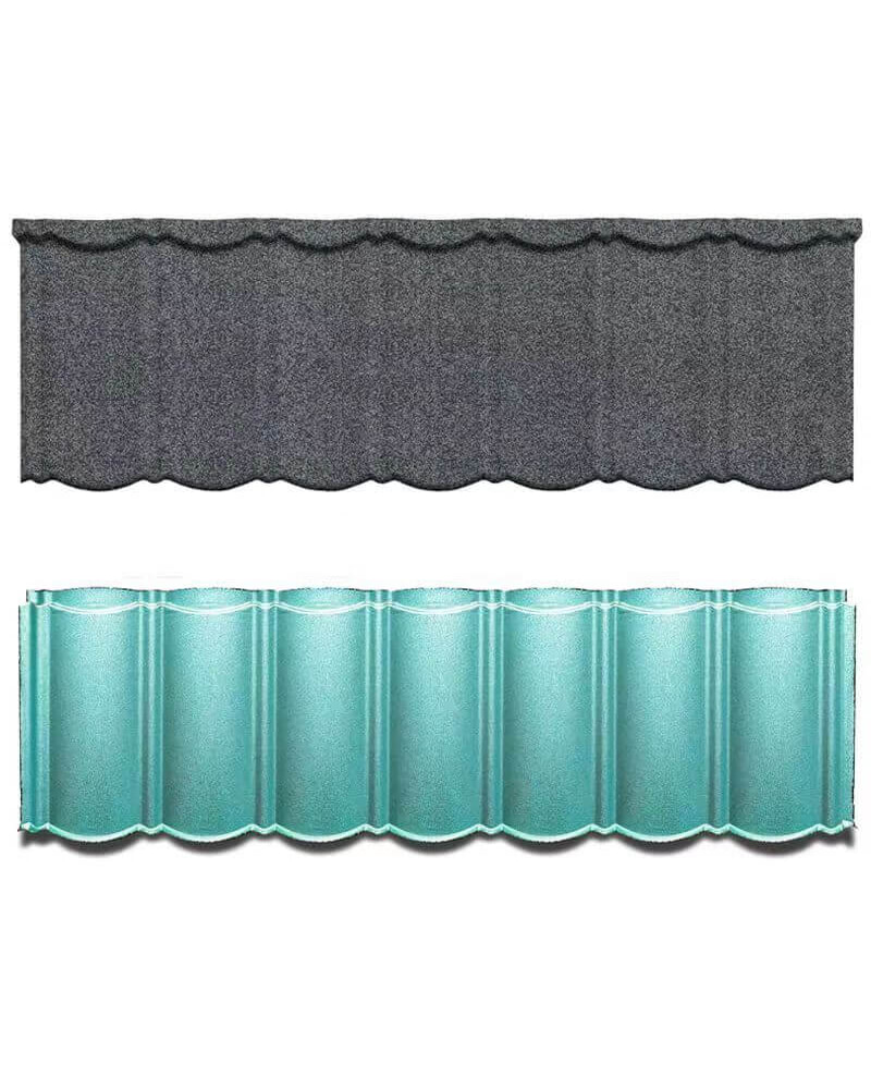 1340mm x 420mm 石材コーティング金属タイル ジン トラディショナル ボンド屋根瓦 地域向け